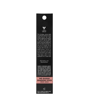 e.l.f. Cosmetics No Budge Shadow Stick - Rose Gold Metallic Eyeshadow 0.056 Oz - Buy Online on SooperMarket.com