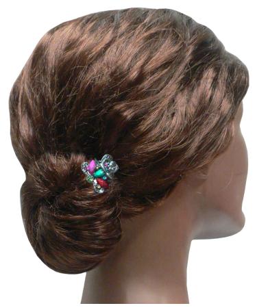 Set of 8 Tiny Metal Hair Claws - Lightweight Mini Jaw Clips in Multi Colors - Buy Online on SooperMarket.com