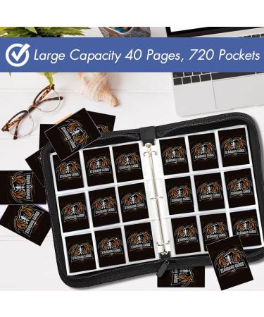 POKONBOY 720 Pockets Trading Card Binder Sleeves - Blue | Card Holder Case for Baseball, Football Trading Cards - Buy Online on SooperMarket.com