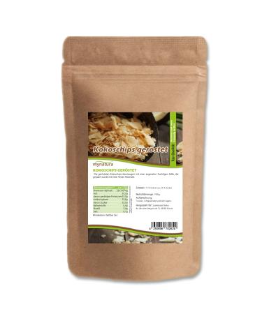 Mynatura coconut chips roasted and sweetened I Chips I Coconut I Lactose-free I Topping I Vegan I Baking I Cooking I Bag (2x 1000g)