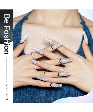 modelones Reflective Glitter Gel Nail Polish Set of 6 Colors Including Pink Red Silver Holographic Gel Polish Kit UV LED Soak Off Nail Polish Home DIY Manicure Nail Salon Varnish LAST DANCE 1.17 ml (Pack of 6) - Buy Online on SooperMarket.com