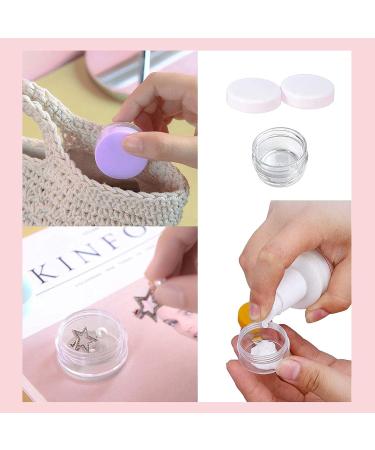 100pcs 5ml Small Clear Sample Jars with Lids - Empty Container Pots for Travel & DIY Projects | International Shipping Available - Buy Online on SooperMarket.com