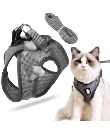 Cat lines with dishes for cats dog harness cat dishes with leash cat harness and leash cat dishes Little cat cat dishes cat dishes cat dishes and leash set outdoor walking gray l