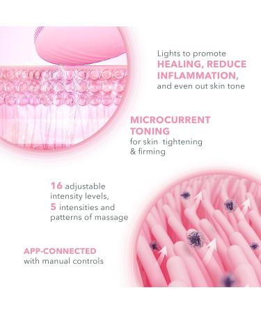 FOREO Luna 4 Plus Facial Cleansing Brush with Red LED Mask - Antiaging Face Massager for Deep Cleansing & Firming - Microcurrent Face Sculptor - Normal Skin Care - Buy Online on SooperMarket.com
