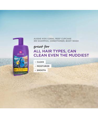 Aussie Kids Coral Reef Cupcake 3-In-1 Shampoo, Conditioner & Body Wash 4-Pack - 778mL - Buy Online on SooperMarket.com