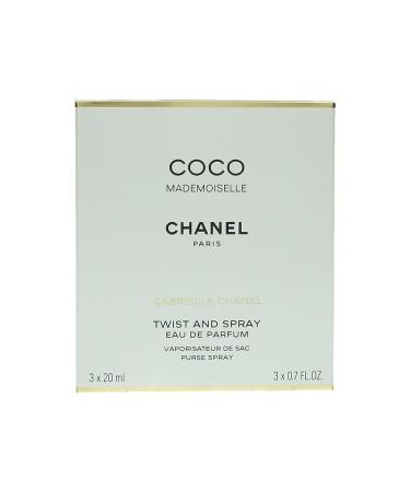 Chanel Coco Mademoiselle Twist & Spray Eau De Parfum - Coco Mademoiselle - 3x20ml/0.7oz 2.1 Oz Floral Orange Rose Vanilla 2.1 Ounce (Pack of 1) - Buy Online on SooperMarket.com