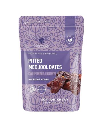 Fresh California Medjool Dates 1 lb - Pitted, Extra Fancy & Non-GMO - Sweet & Chewy Fruit Snack - No Added Sugar - Natural & Delicious - Buy Online on SooperMarket.com