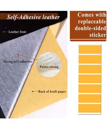 Dark Green Leather Repair Patch 8x12 Inch with Reinforcement Tape - Self Adhesive for Furniture, Sofas, Car Seats - Premium PU Leather Repair Kit (2 Pack) - Buy Online on SooperMarket.com