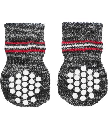 Trixie 19503 Anti-Slip Dog Socks - Medium-Large Grey (2 Pcs) | International Shipping Available - Buy Online on SooperMarket.com