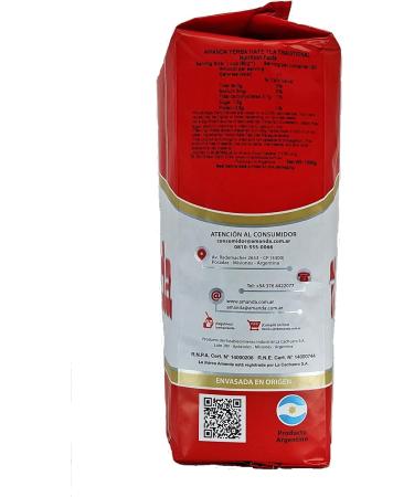 Yerba Mate Amanda Roja 1 kg - Premium Quality (Pack of 1) - Buy Online on SooperMarket.com