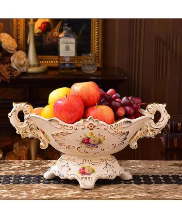 Kitchen Countertop Fruit Rack Fruit Basket Fruit Bowl Fruit Basket Bowl Fruit Bowl Nordic Style Large Serving Bowls Ceramic Serving Bowl Fruit Holder Fruit Basket for Breads Fruits Snacks (Color : Onecolor - Buy Online on SooperMarket.com