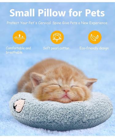 Odookon 2PC Cat Pillow - Washable Soft Fluffy Catnip Plush Toy & U-Shaped Neck Pillow for Pets - Perfect for Sleeping & Playing - Buy Online on SooperMarket.com