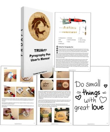 TRUArt Stage 1 Wood and Leather Pyrography Pen Kit - 21 Tips - Dual Power Mode - Best for Woodburning and Leather Crafts - Buy Online on SooperMarket.com