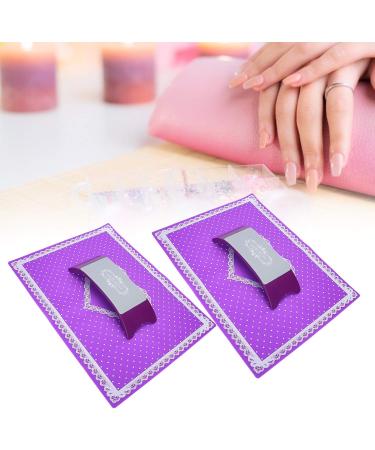 Nail Art Hand Cushion Smooth And Beautiful Beautiful And Practical Environmental Health Easy To Clean Manicure Hand Rest Strong And Sturdy for Home Salon Purple - Buy Online on SooperMarket.com