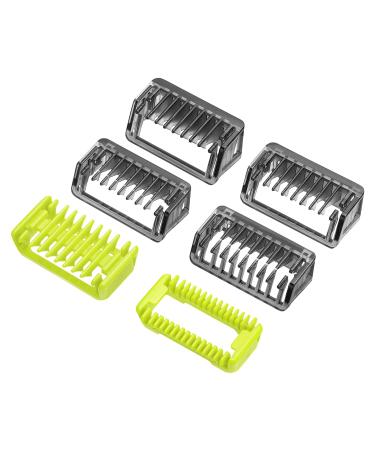 Guide Comb Attachments Compatible with O Blade & OBlade Pro QP2724 QP2520 QP2530 QP2620 QP2630 QP6510 QP6520 Body Skin Face Hair Clippers Beard Trimmer Replacemen Kit Guards (6pcs)