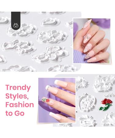 Buy Beetles 5D Nail Art Stickers & Gel Top Coat - Elegant Flower Designs for Gorgeous Manicures | International Shipping - Buy Online on SooperMarket.com