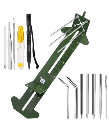 Paracord Bracelets Kit Paracord FID Set Adjustable Length Paracord Stainless Steel Lacing Needle DIY Craft Maker Tool 4 Inch to 13 Inch Weaving Knotters Tool for Jewelry Supplies (Army Green)