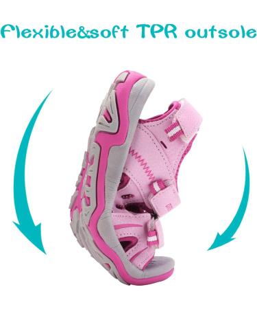 Buy Dream Pairs Girls' Summer Sports Sandals - Stylish Open Sneakers in Pink Fuchsia (33.5 EU) - International Shipping Available - Buy Online on SooperMarket.com