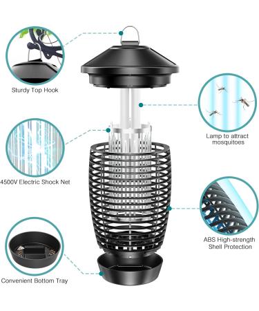Tmactime Electric Insect Destroyer - 20W Mosquito Trap Lamp with UV Light 4500V Non-Toxic Effective for 100m  - Buy Online on SooperMarket.com