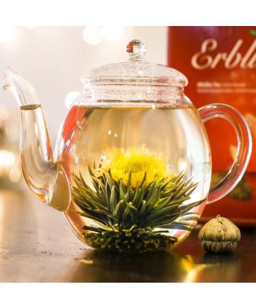 Creano Tea Blum Gift Set - Bloomed Spring Harvest with 500ml Glass Jug & 6 White Teas - Ideal Mother's Day Gift - Buy Online on SooperMarket.com