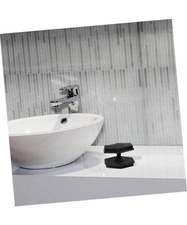 DRESSOOS Face Brush Facial Cleansing Brush Exfoliator Face Cleansing Brush Exfoliator Face Exfoliator Facial Wash Brush Silicone Face Cleansing Brush Double Sided Scrubber Silica Gel 6.50X6.50X4.00CM Black - Buy Online on SooperMarket.com