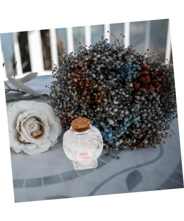 Zerodeko 4pcs Glass Heart Shaped Bottle Terrarium Wedding Decorations Decorative Wishing Bottle Glass Container with Lid Glass Jars Wishing Jar Origami Craft Bottle Glass Bottle Cork As Shownx4pcs 8.50X6.00X4.00CMx4pcs - Buy Online on SooperMarket.com