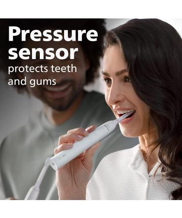 Philips Sonicare 4100 Power Toothbrush - Rechargeable Electric Toothbrush with Pressure Sensor - White HX3681/23 - Buy Online on SooperMarket.com