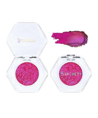Holographic Glitter Eyeshadows Highly Colored Eye Shadow Multichrome Eyeshadows Makeup Cosmetics Eye Shadow Plate Multi-Dimensional Eye Makeup Eyeshadow for Women Girls 1pcs # 02