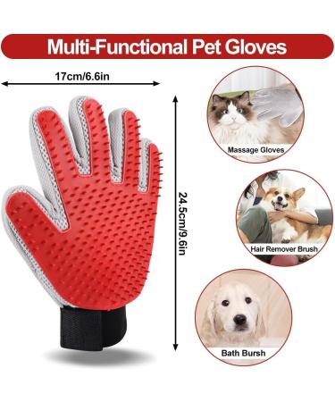 Buy Cat Gloves | Double-Sided Cat Brush & Pet Grooming Gloves for Short & Long Hair - International Shipping - Buy Online on SooperMarket.com