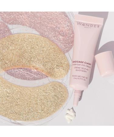 Wander Beauty Bright Eyes Baggage Claim Set - Award-Winning Under Eye Masks & Eye Cream - Best Clean Beauty Gift for Brighter Under Eyes - International Shipping Available - Buy Online on SooperMarket.com