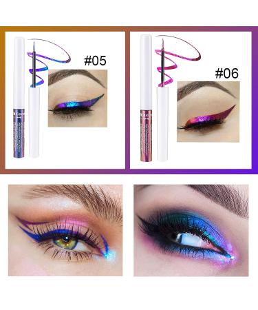 Chameleon Liquid Eyeshadow Set | 6 Metallic Glitter Shades | Long Lasting & Waterproof | Multichrome Makeup - Buy Online on SooperMarket.com