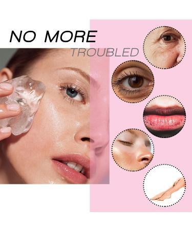 DeliSoul Ice Roller for Face, Eyes & Neck - Upgraded Leak-Proof Silicone Mold for Tightening, De-Puffing & Brightening Skin Care - Reusable Facial Massage Tool in Pink - Buy Online on SooperMarket.com