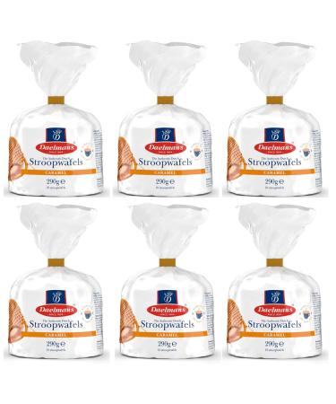 Caramel Wafers Bundle with Daelmans Stroopwafels 290g in Clip Bag (6 Pack)