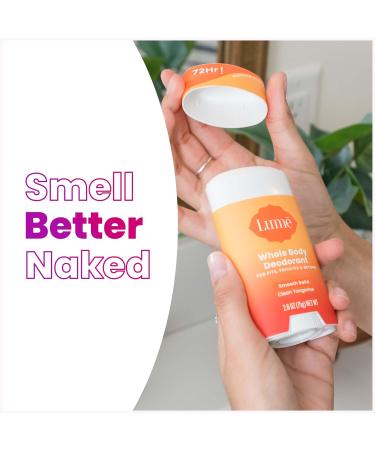 Lume Whole Body Deodorant - Smooth Solid Stick - 72 Hour Odor Control - Aluminum Free Baking Soda Free and Skin Loving - 2.6 Ounce (Pack of 3) (Clean Tangerine) Clean Tangerine 2.6 Ounce (Pack of 3) - Buy Online on SooperMarket.com