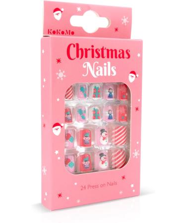 Christmas Children's Press-On Nails - Kids - 24 press-on - Festive Nails - Buy Online on SooperMarket.com