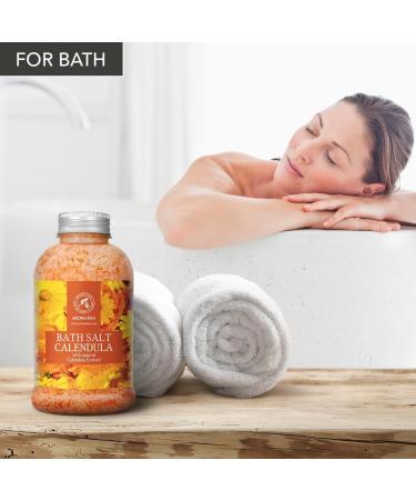 Ringle Flowers Bathing Salt 600g - Natural Marigold Oil Mineral Salt & Aromatherapy for Relaxation & Beauty - Buy Online on SooperMarket.com