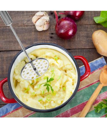 Hemoton Carrot Cookware 2pcs Potato Masher Stainless Steel with Fine Mesh Platter Fruit Cooking Tools for Bead Fruits Yams Baby Food (Silver) Garlic Smasher Press - Buy Online on SooperMarket.com