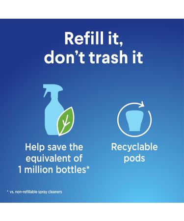 Clorox Bathroom Foamer Refill Cartridge - Fresh Scent 2-Pack for Reusable Spray Bottle | Eco-Friendly Household Essentials - Buy Online on SooperMarket.com