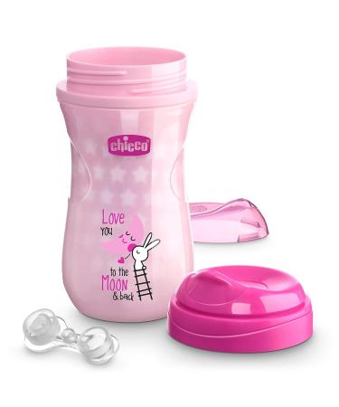 Chicco Glow In The Dark Insulated Rim Spout Trainer Sippy Cup 9oz Pink - Spill Free, 12m+ (1pk) - Buy Online on SooperMarket.com