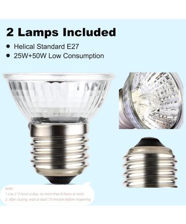 Buy Pewingo Turtle Heat Lamp - UVB Basking Spot Lights for Reptiles | 360 Swivel Clamp | Halogen & Orange Light | Ideal for Turtles Snakes & Lizards - Buy Online on SooperMarket.com