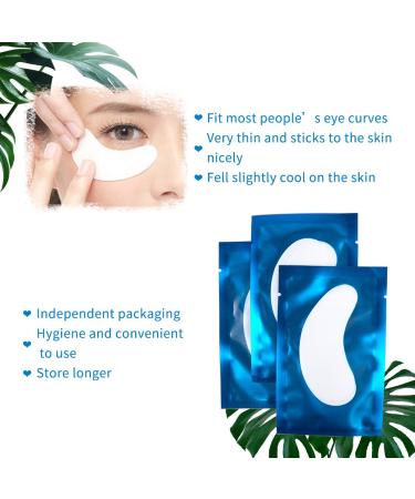 50 Pairs Lint-Free Hydrogel Eye Pads for Eyelash Extensions - Professional Blue Gel Patches - Buy Online on SooperMarket.com