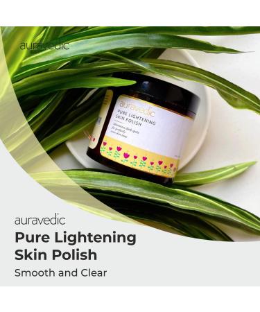 AURAVEDIC Pure Lightening Skin Polish with Sandalwood & Turmeric - Gentle Exfoliation - Buy Online on SooperMarket.com