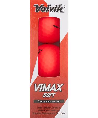 Volvik Vimax Soft Red Golf Balls - Pack of 12 - Buy Online on SooperMarket.com