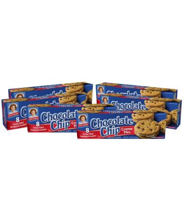 Little Debbie Chocolate Chip Creme Pie 6 Cartons of 8 Snacks Each (48 total)