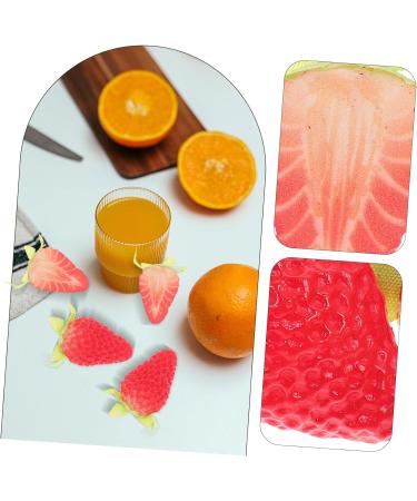 ABOOFAN 20 Pcs Simulated Strawberry Model Home Decor Fruit Artificial Strawberry Model Strawberry Ornament Simulation Strawberry Avocado Faux Strawberries Ornaments Fake Strawberries Pvc As Shownx2pcs 3.80X2.50X1.50CMx2pcs - Buy Online on SooperMarket.com