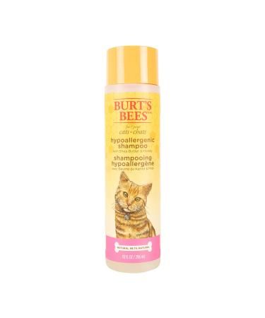 Burt's Bees for Cats Hypoallergenic Cat Shampoo with Shea Butter & Honey | Best Shampoo for Cats with Dry or Sensitive Skin | Cruelty Free, Sulfate & Paraben Free, pH Balanced for Cats - 10 Fl Oz 10 Fl Oz - 1 Pack