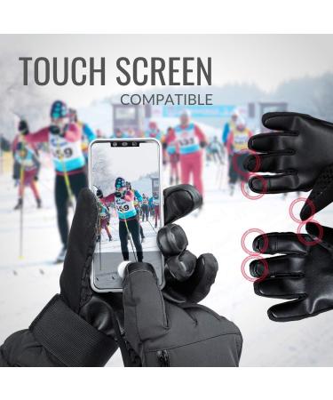 devembr Ski Gloves Waterproof  Warm Snowboard Gloves with Wrist Guard  XS/S/M/L Black Medium - Buy Online on SooperMarket.com