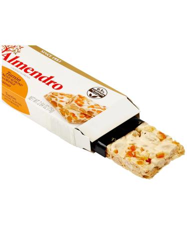 El Almendro White Nougat with Almonds & Candied Orange Peel - 75g | Buy Internationally - Buy Online on SooperMarket.com