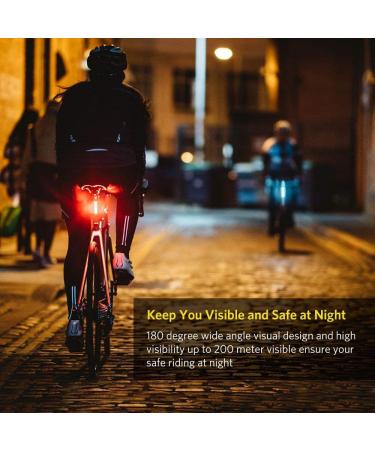 ThorFire USB Rechargeable Bike Tail Light | Waterproof LED Safety Flashlight with 7 Light Modes for Adult & Kids MTB Bikes - Buy Online on SooperMarket.com