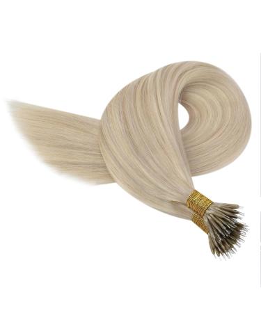 Youngsee Nano Ring Extensions | Real Hair Ash Blonde 35cm | Remy Hair 50g #18/613 | Quality Nano Hair Extensions - Buy Online on SooperMarket.com